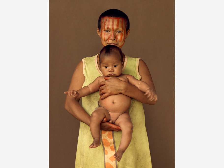 Photo Nukak mother and baby 