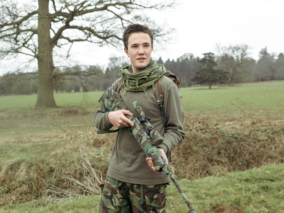 Photo Anatomy of an English country estate. Charlie out rabbit shooting